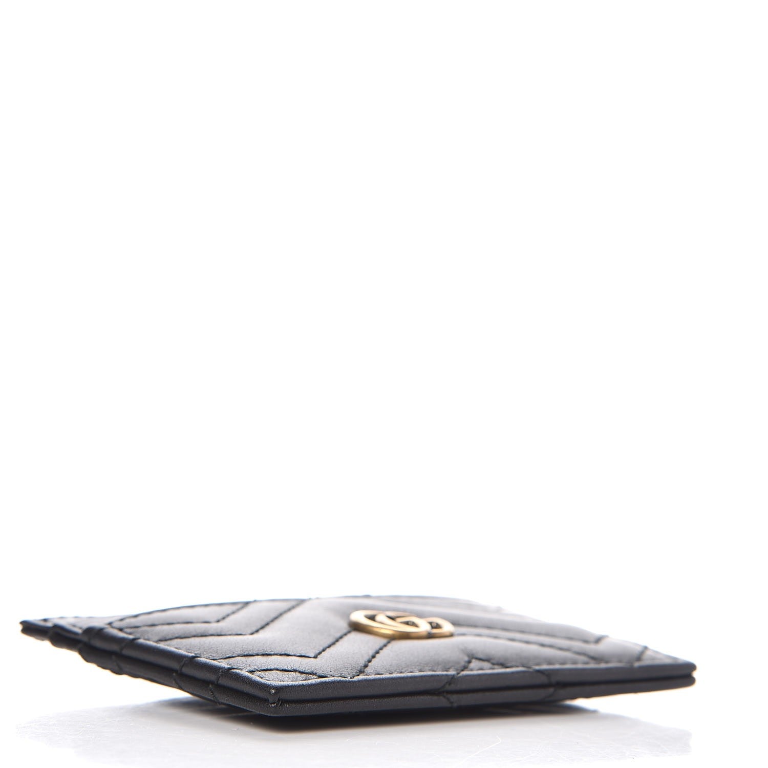 Gucci Calfskin Matelasse GG Marmont Card Holder Black 4 of 7
