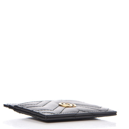 Gucci Calfskin Matelasse GG Marmont Card Holder Black 4 of 7