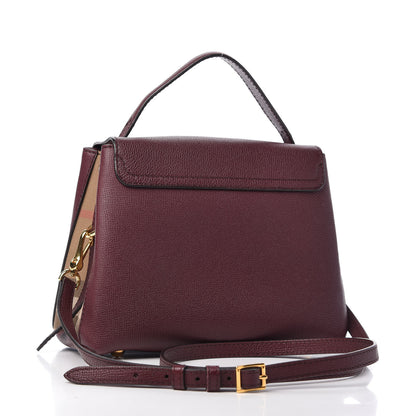 Burberry Derby Calfskin House Check Small Camberley Mahogany Red 3 of 10