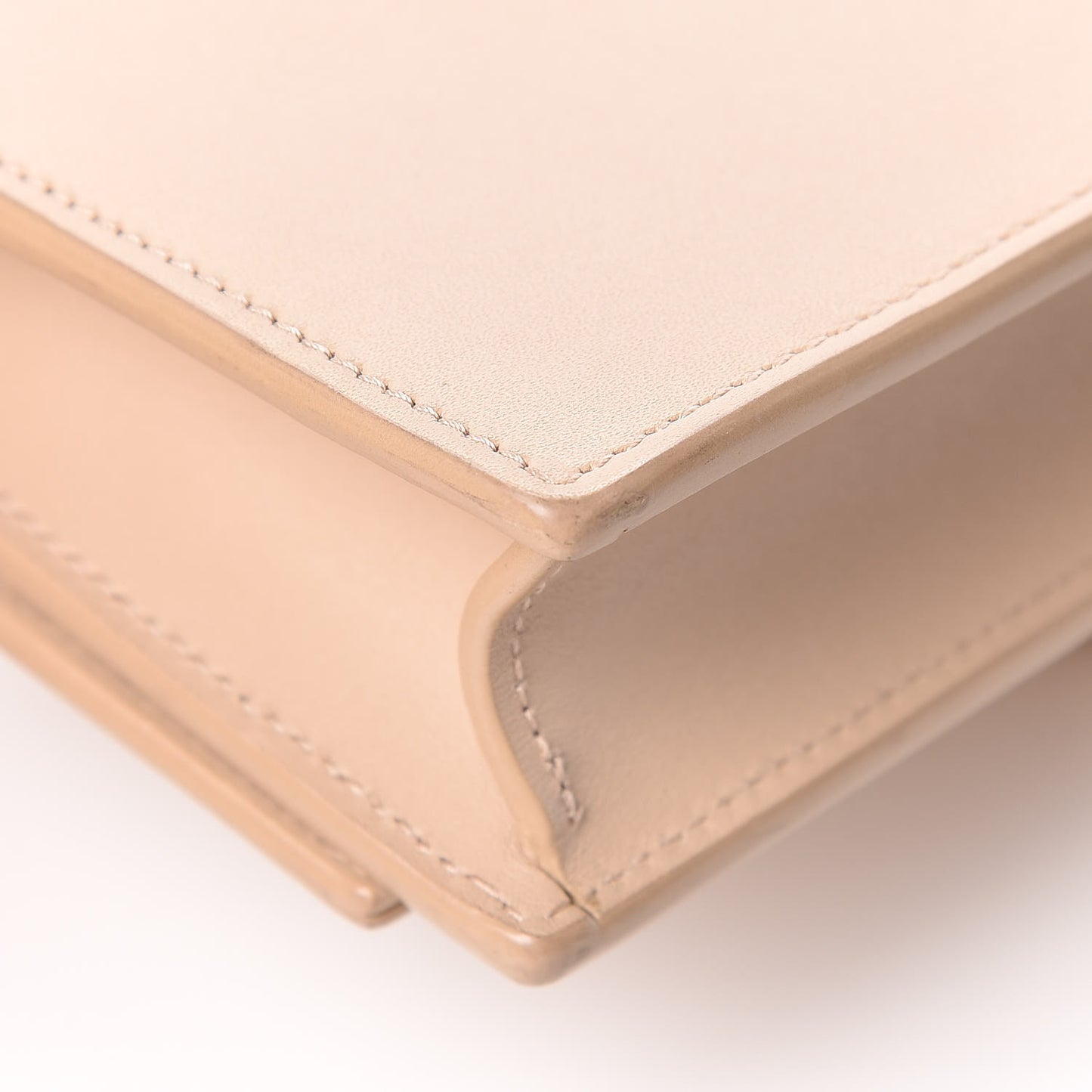 Smooth Calfskin Classic Monogram Kate Tassel Chain Wallet Nude Powder