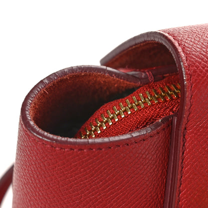 Celine Grained Calfskin Nano Belt Bag Ruby 10 of 15
