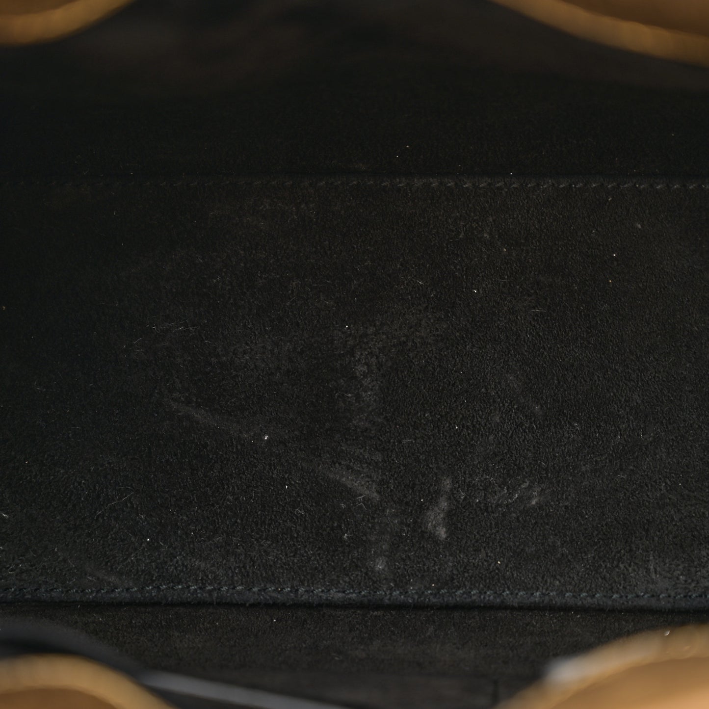 Metallic Calfskin Nano Sac De Jour Gold