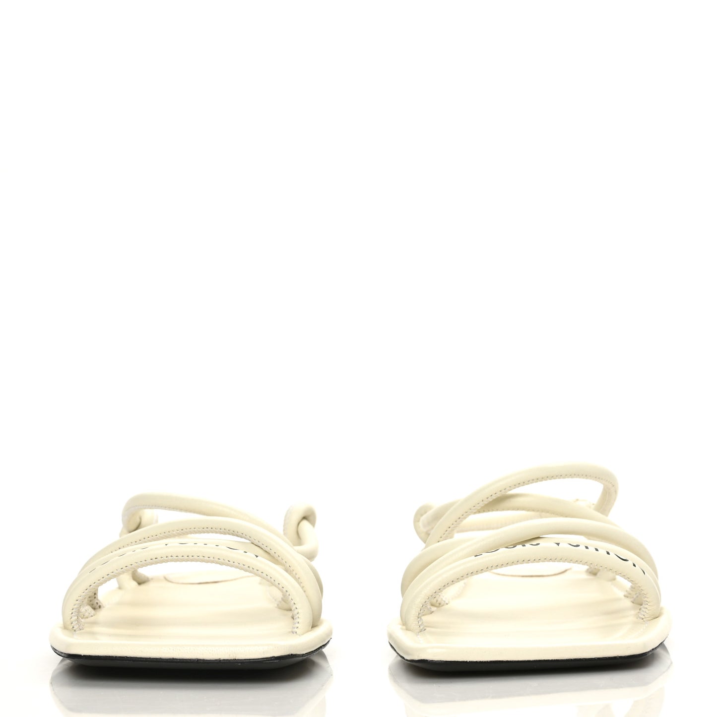 Lambskin Nova Flat Sandals 36 White