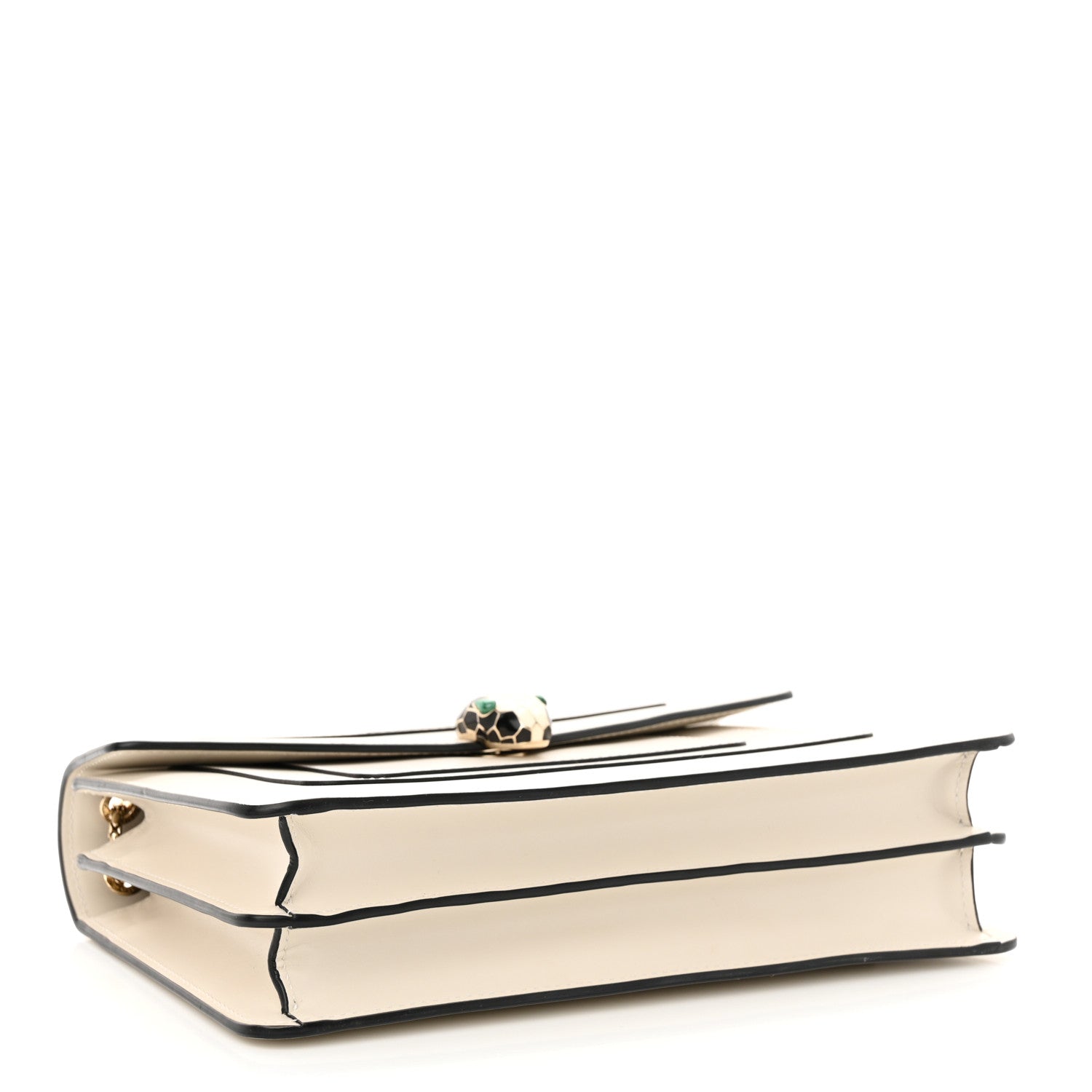 Bulgari Calfskin Serpenti Forever Crossbody Bag White Agate 5 of 12