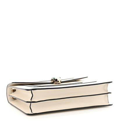 Bulgari Calfskin Serpenti Forever Crossbody Bag White Agate 5 of 12
