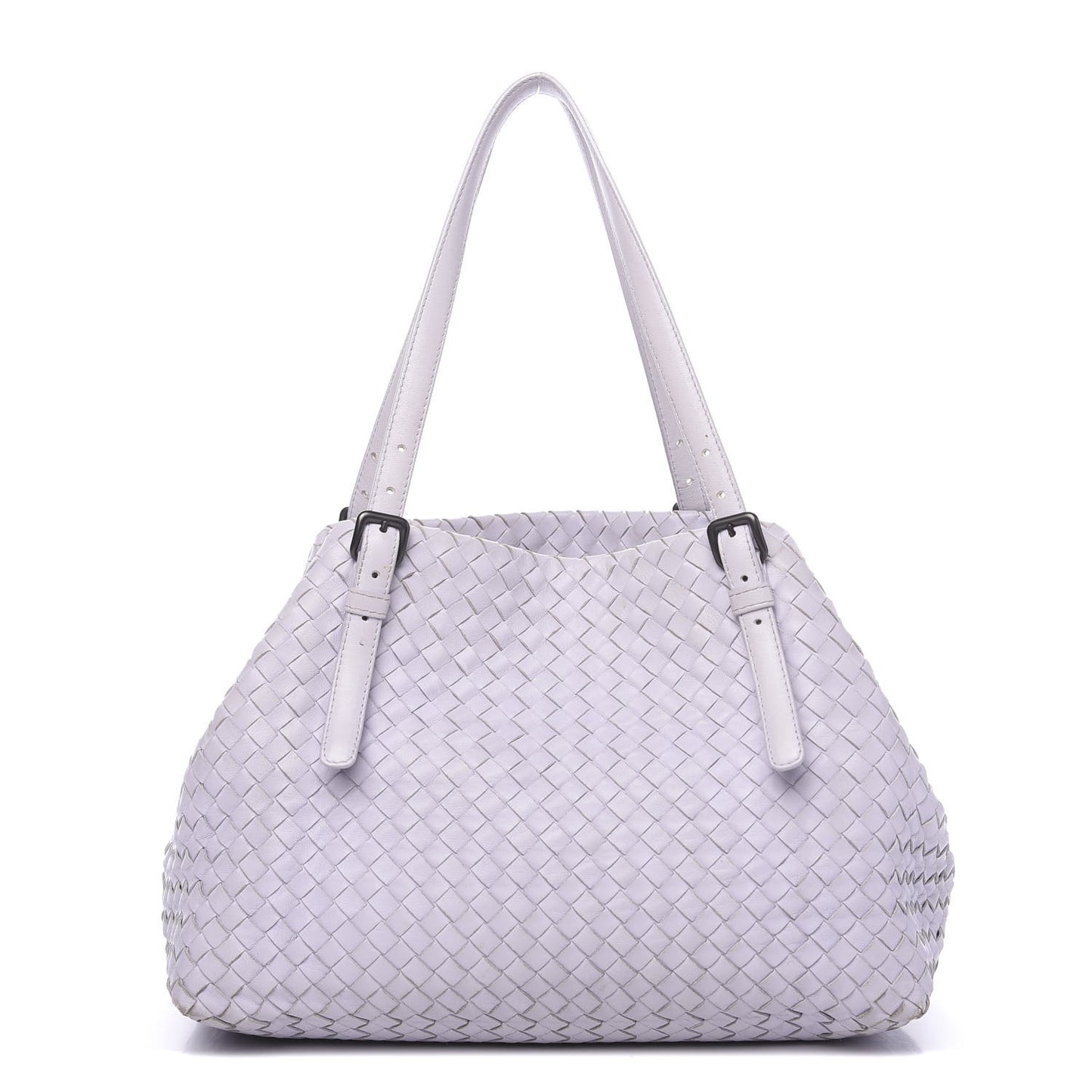 Nappa Intrecciato Medium Seamless Tote Oyster Lilac