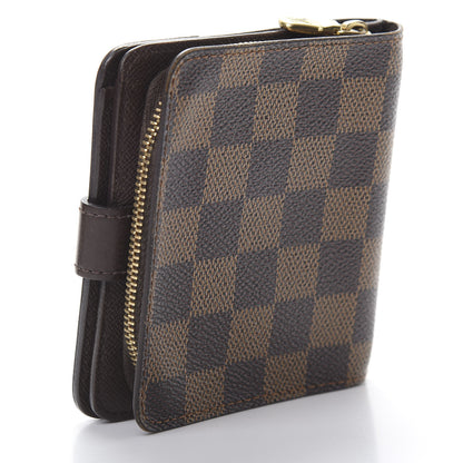 Louis Vuitton Damier Ebene Zippe Zipped Compact Wallet 3 of 14