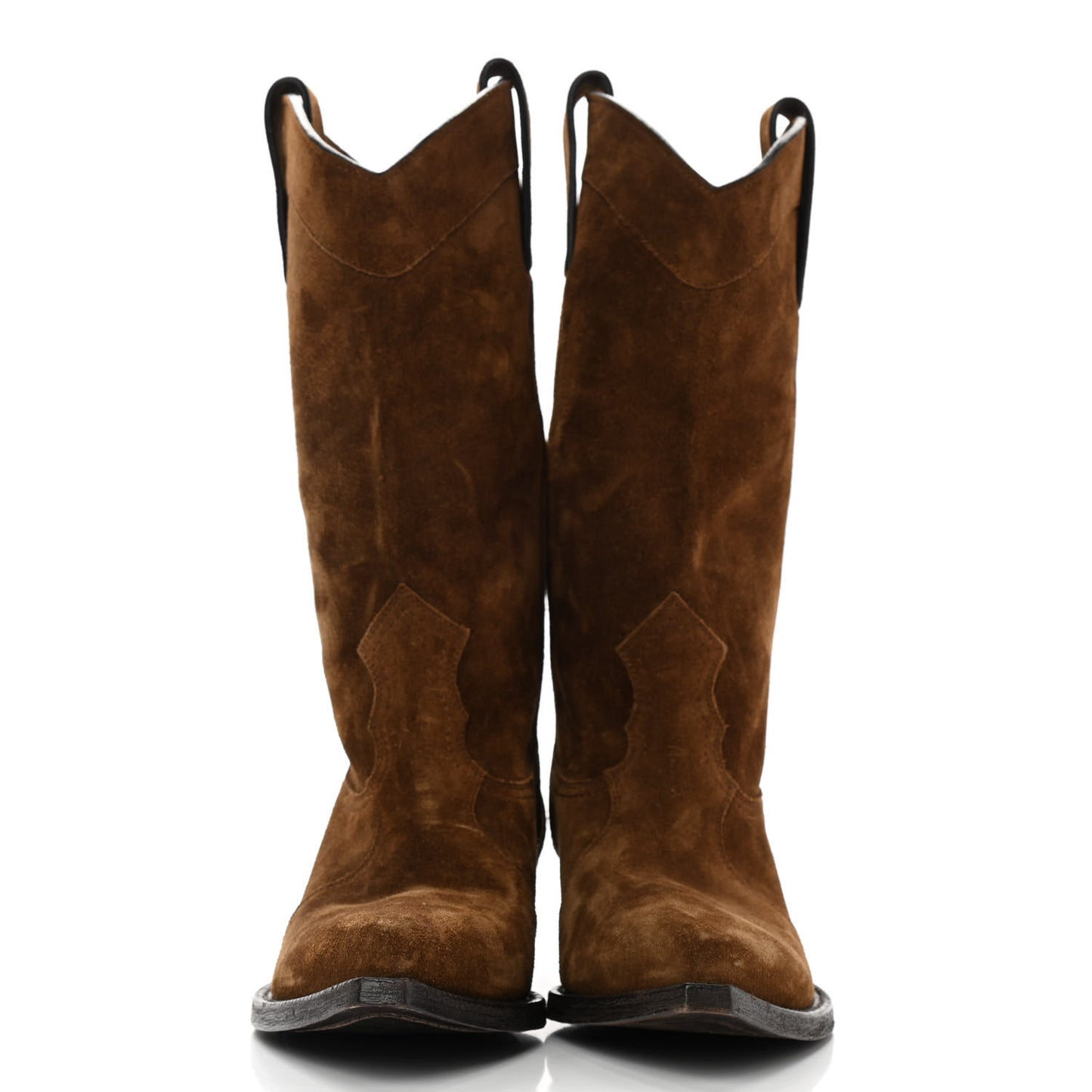 Suede Houston Cowboy Boots 37 Brown