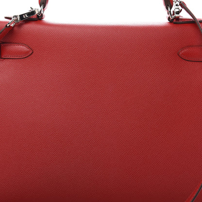Hermes Epsom Kelly Sellier 32 Rouge Casaque 12 of 15