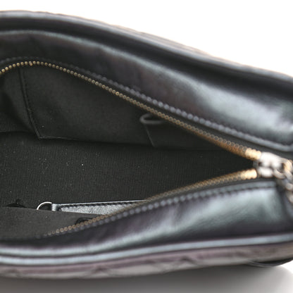 Chanel Iridescent Aged Calfskin Quilted Small Gabrielle Hobo Black 8 of 21