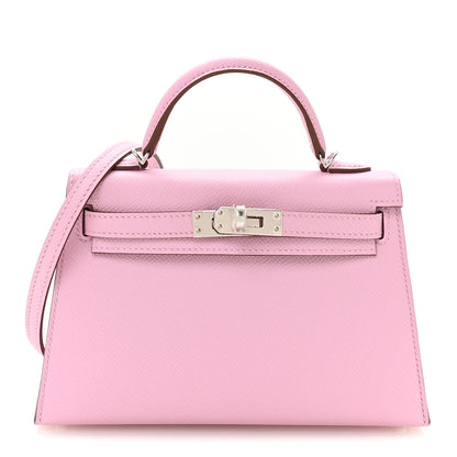 Hermes Epsom Mini Kelly Sellier 20 Mauve Sylvestre 1 of 10