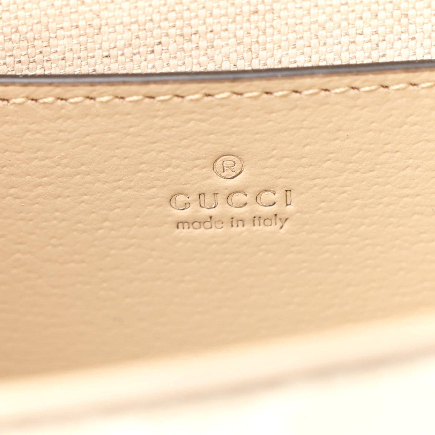 GG Supreme Monogram Textured Dollar Calfskin Web Mini Ophidia Envelope Shoulder Bag Beige Mystic White Oatmeal