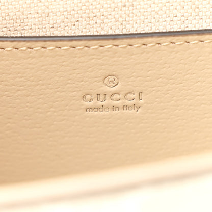 Gucci GG Supreme Monogram Textured Dollar Calfskin Web Mini Ophidia Envelope Shoulder Bag Beige Mystic White Oatmeal 6 of 10