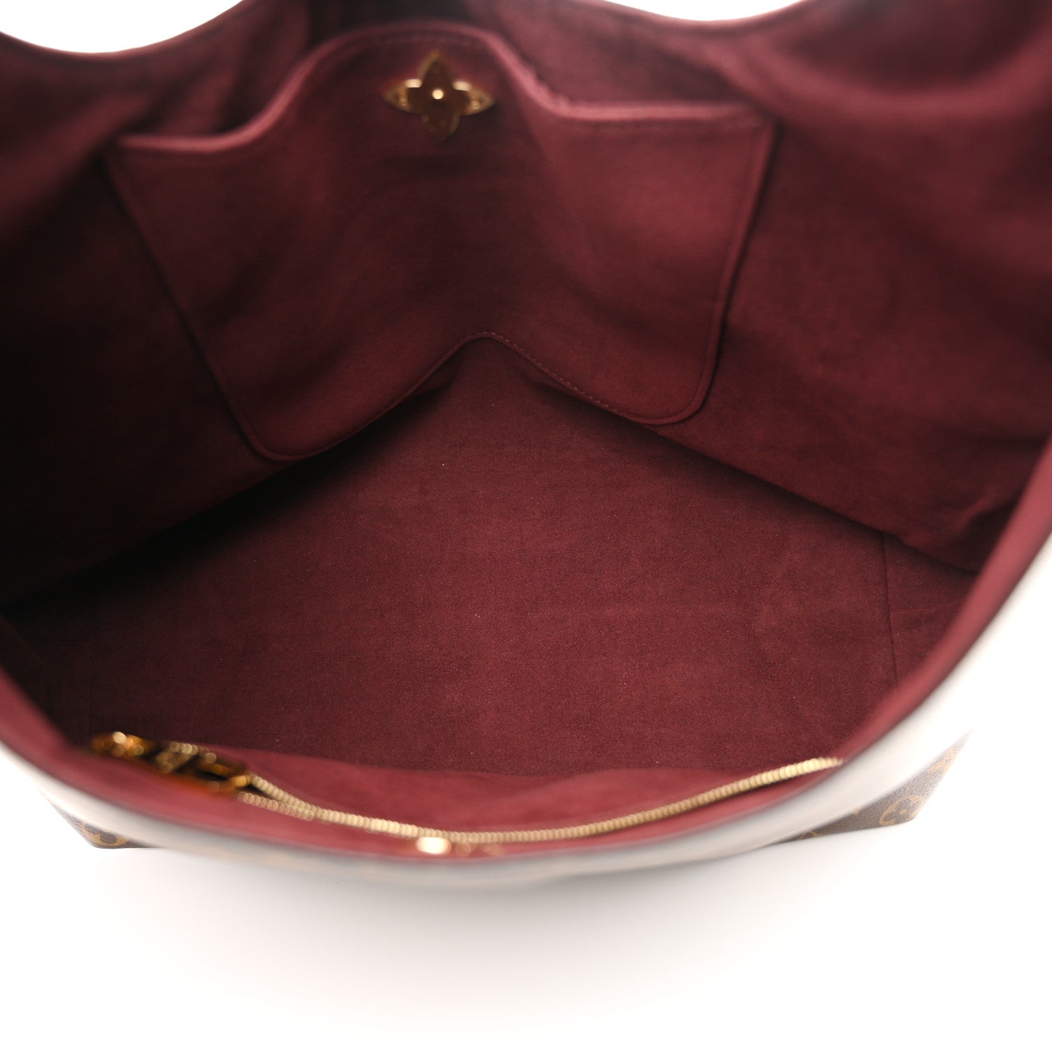 Louis Vuitton Monogram Flower Hobo Bordeaux 5 of 10