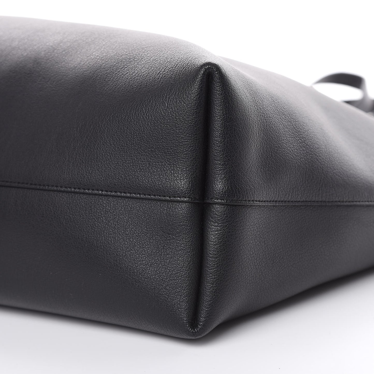 Calfskin Large Shopping Tote Black