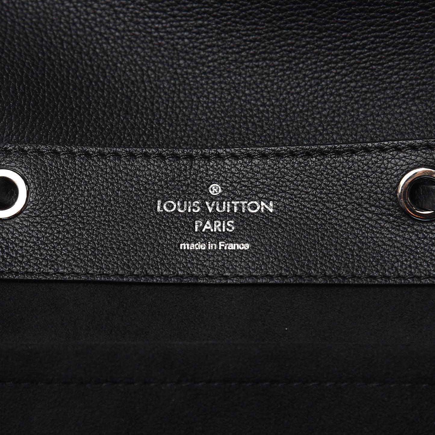 Calfskin Lockme Backpack Black