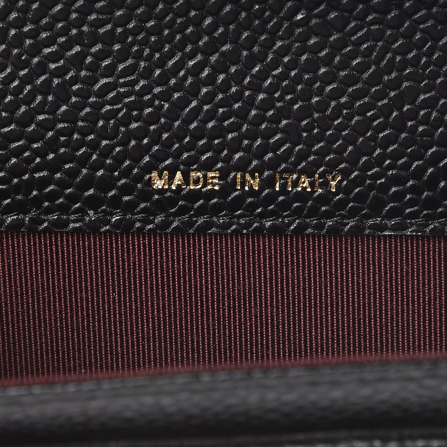 Caviar Quilted Flap Card Holder Black