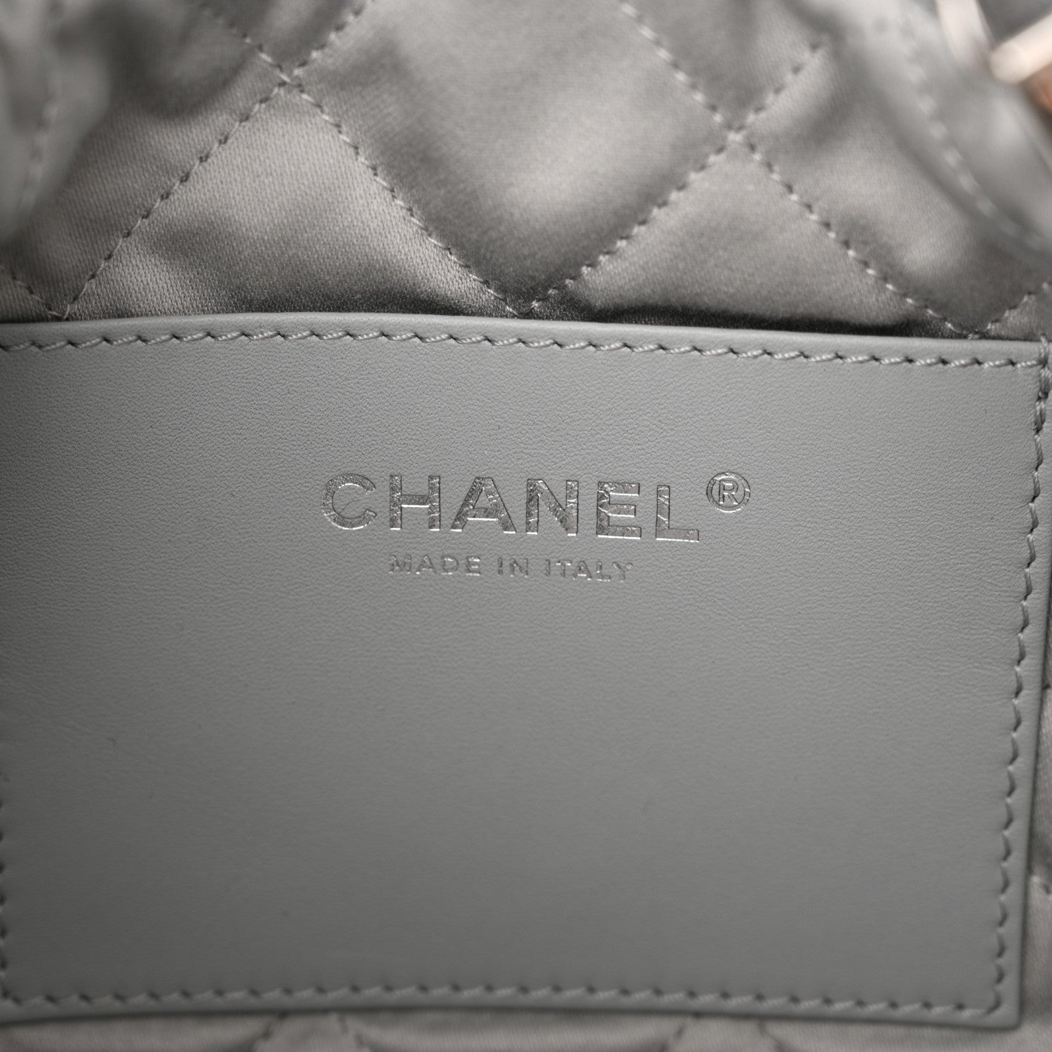 Chanel Metallic Lambskin Quilted Mini Chanel 22 Silvery 7 of 11