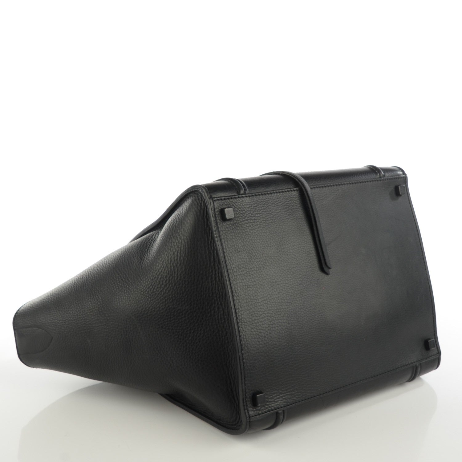 Celine Supple Calfskin Medium Phantom Luggage Black 4 of 7