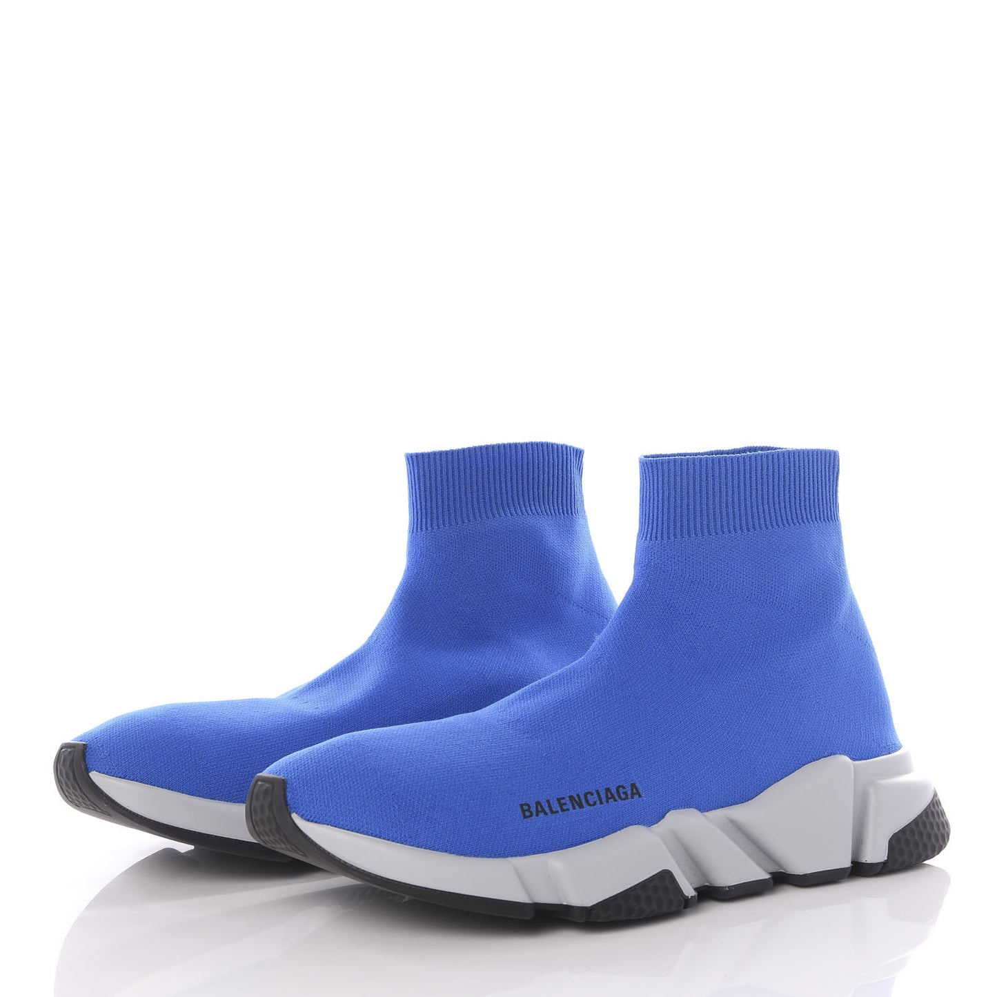 Neoprene Knit Mens Speed Sneakers 41 Bleu