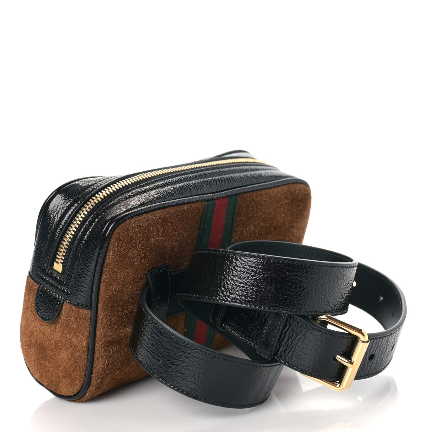 Suede Small Ophidia Belt Bag 85 34 Brown