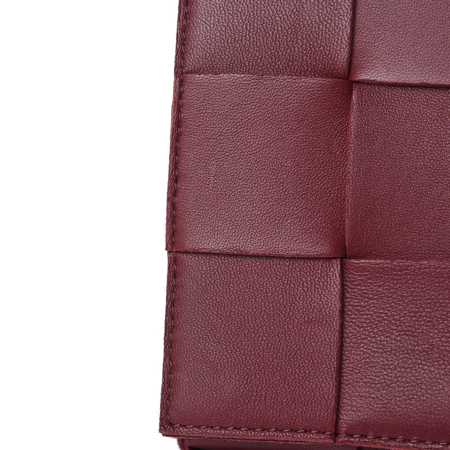 Nappa Maxi Intreccio Cassette Bag Bordeaux