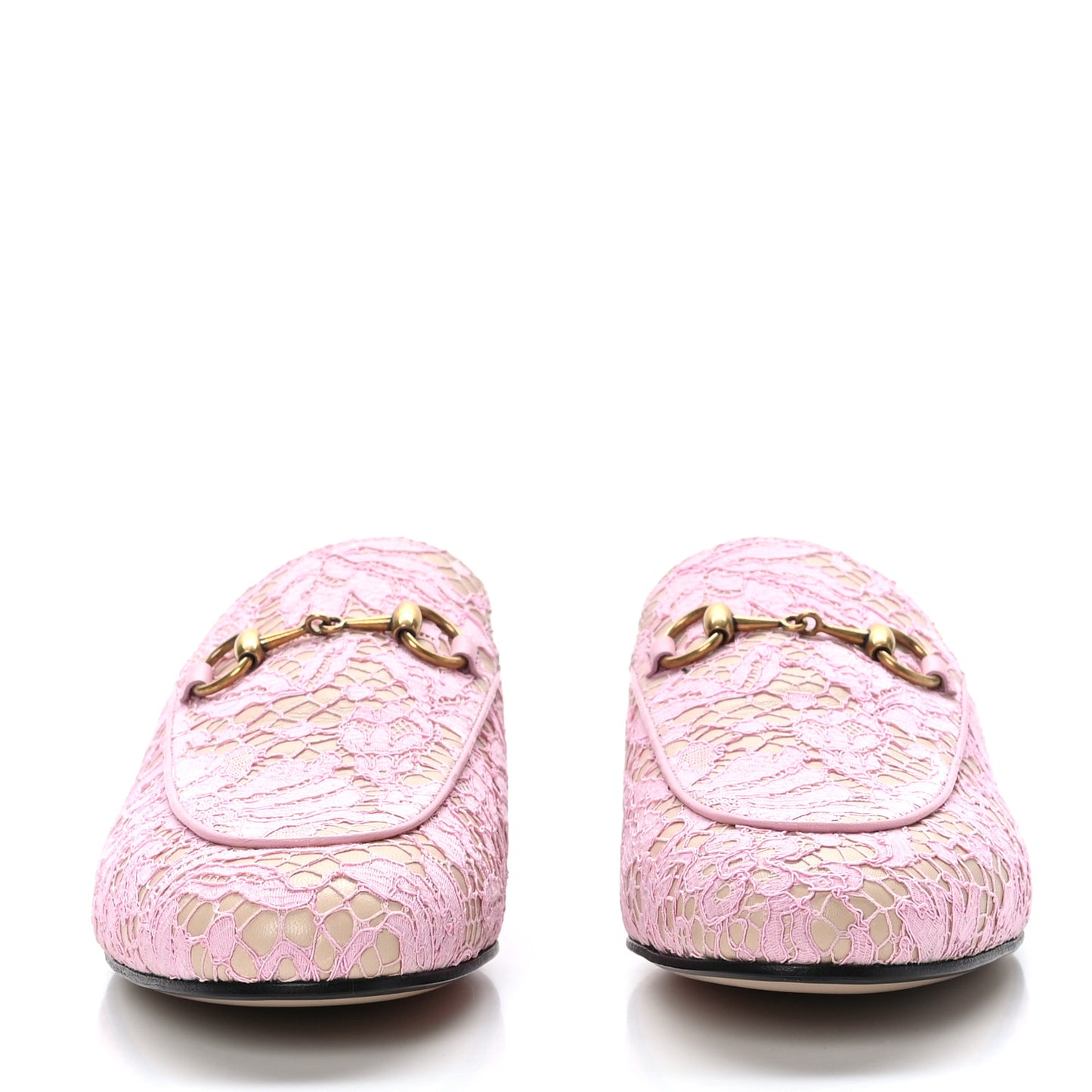 Lace Malaga Kid Womens Princetown Slippers 37.5 Sugar Pink Skin Rose