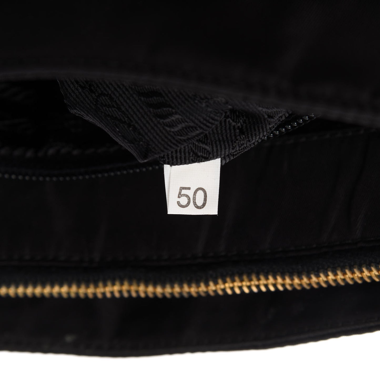 Tessuto Nylon Chain Shoulder Bag Black