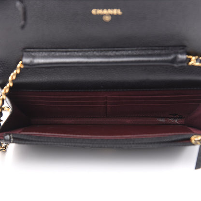 Chanel Caviar Quilted Wallet On Chain WOC Black 5 of 16