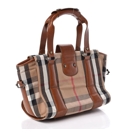 Burberry House Check Tote Dark Tan 3 of 9