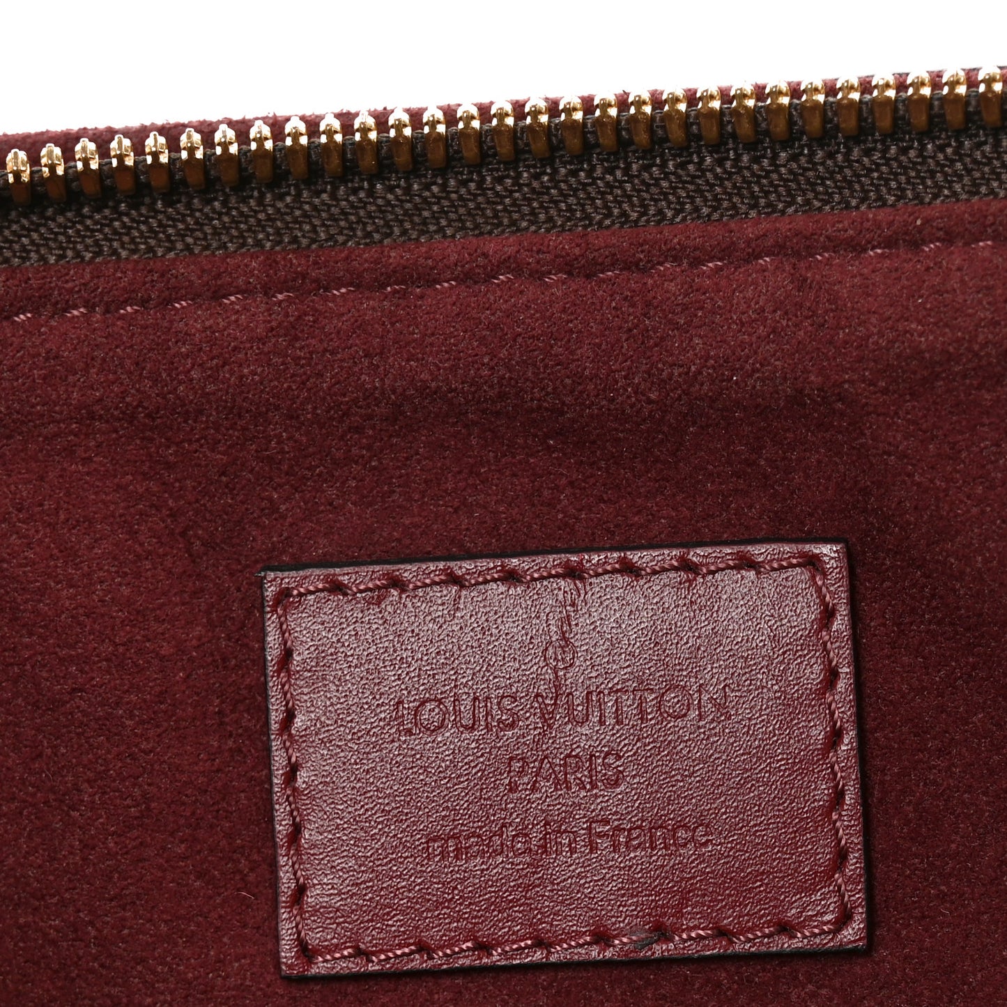 Monogram Flower Zipped Tote MM Bordeaux