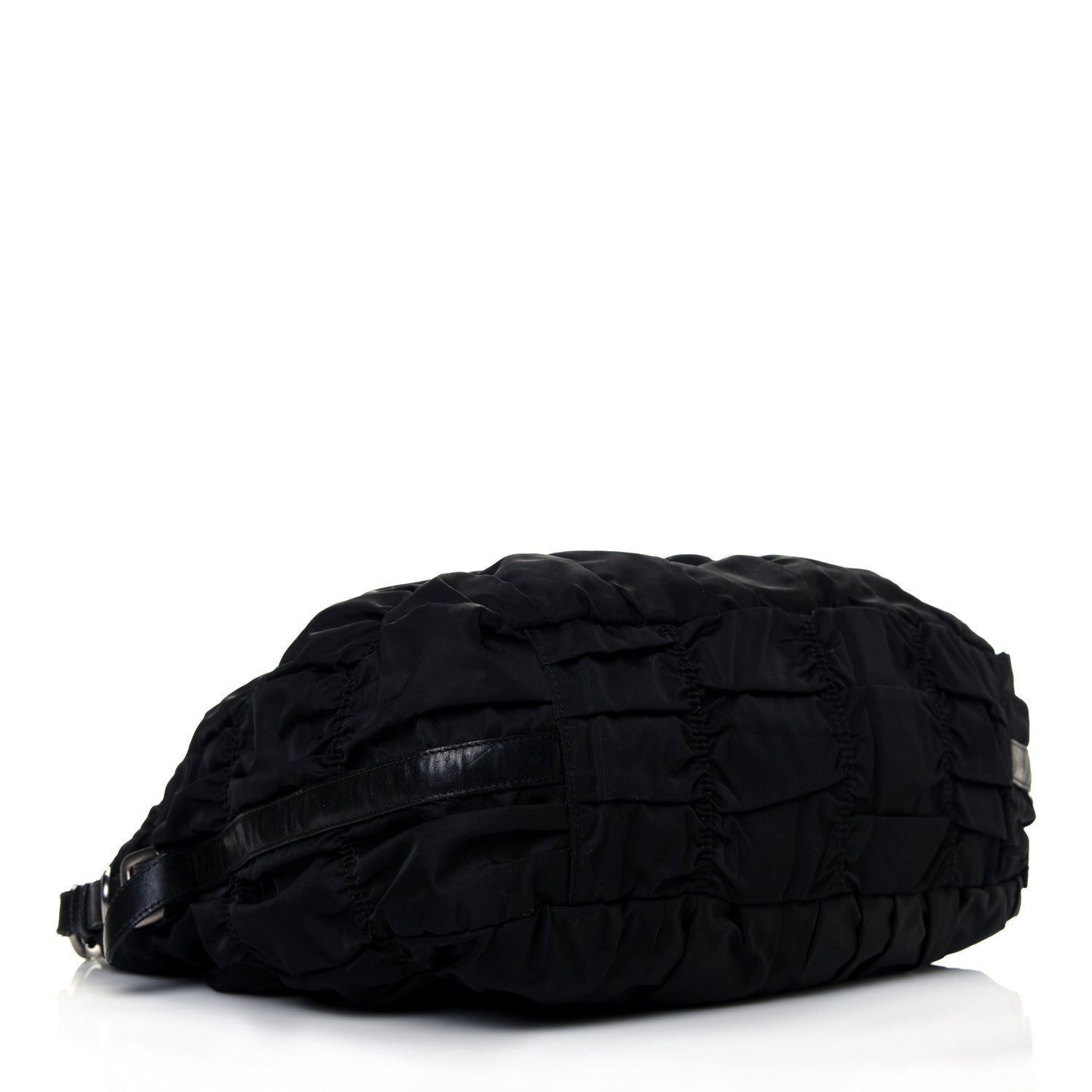 Prada Tessuto Nylon Gaufre Hobo Black 3 of 4