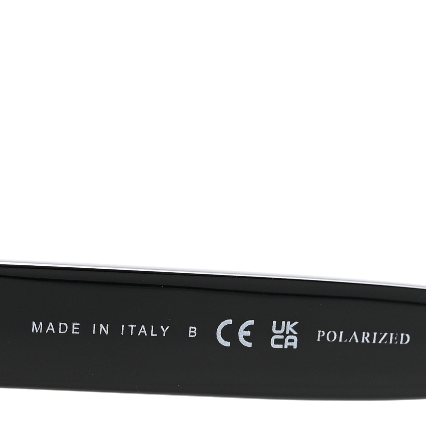 Acetate Pantos Logo Polarized Sunglasses 5458 Black