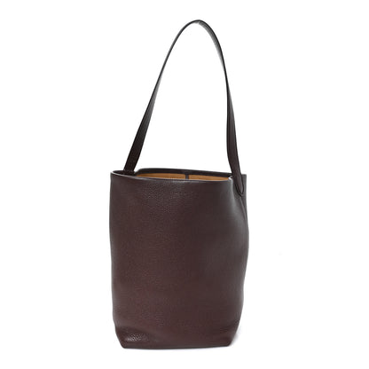 The Row Grained Calfskin Medium N/S Park Tote Acajou 1 of 10