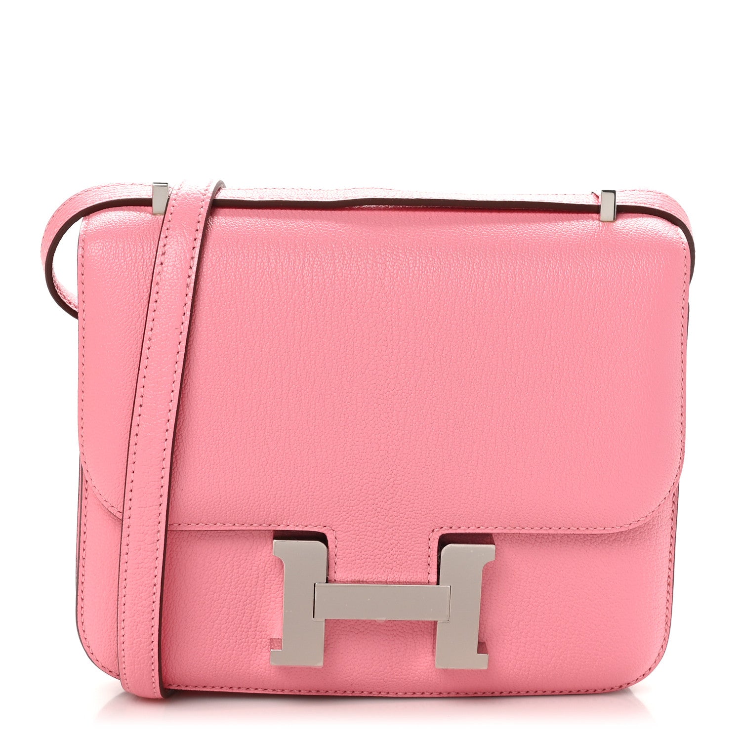 Hermes Chevre Mysore Verso Constance 18 Rose Confetti Sanguine 1 of 12