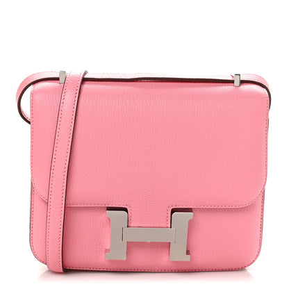 Hermes Chevre Mysore Verso Constance 18 Rose Confetti Sanguine 1 of 12