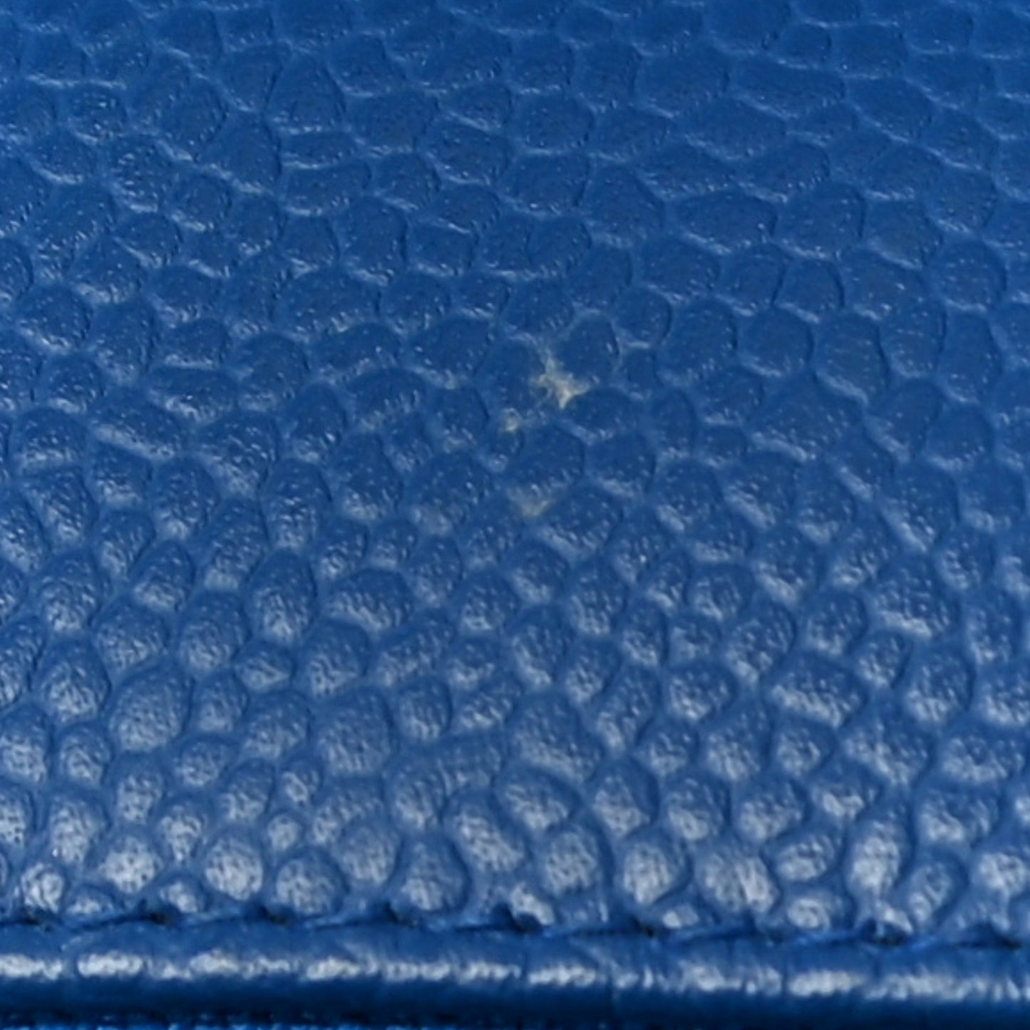 Caviar Quilted Jumbo Single Flap Blue