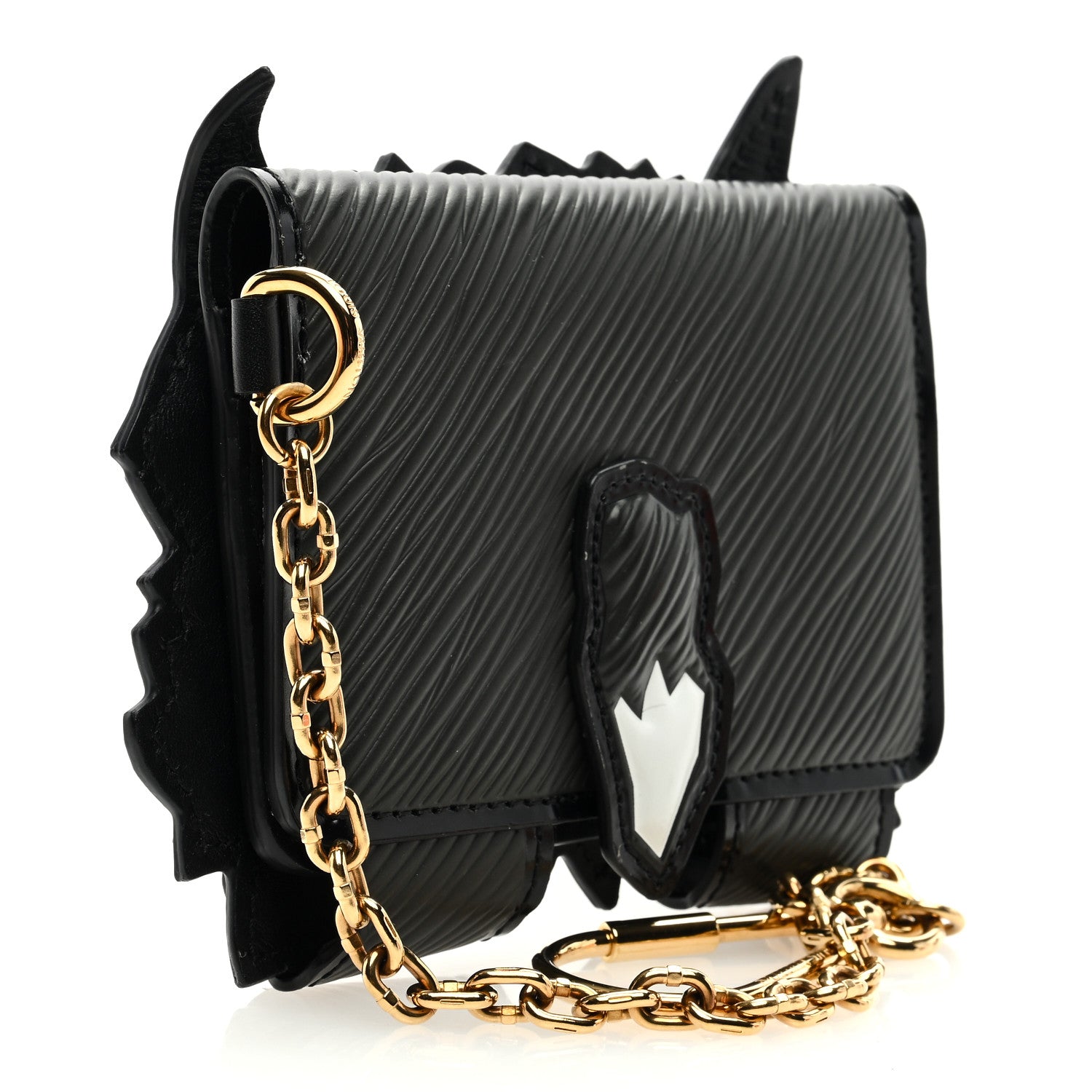Louis Vuitton Epi Catogram Calfskin Cat Card Holder Black 3 of 6