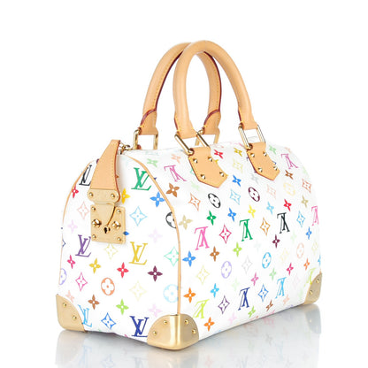Louis Vuitton Monogram Multicolor Speedy 30 White 3 of 7