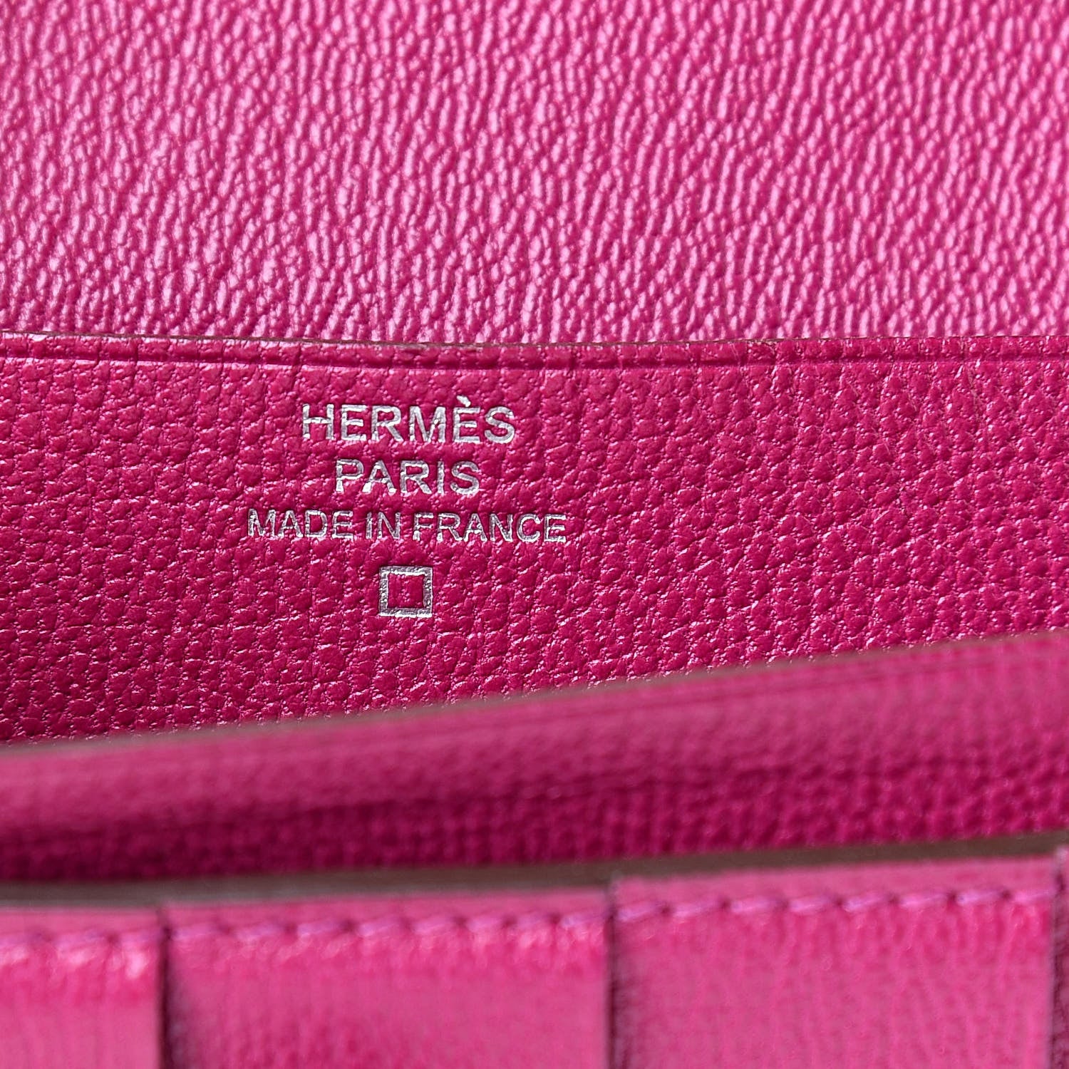 Hermes Shiny Alligator Bearn Wallet Rose Scheherazade 6 of 10