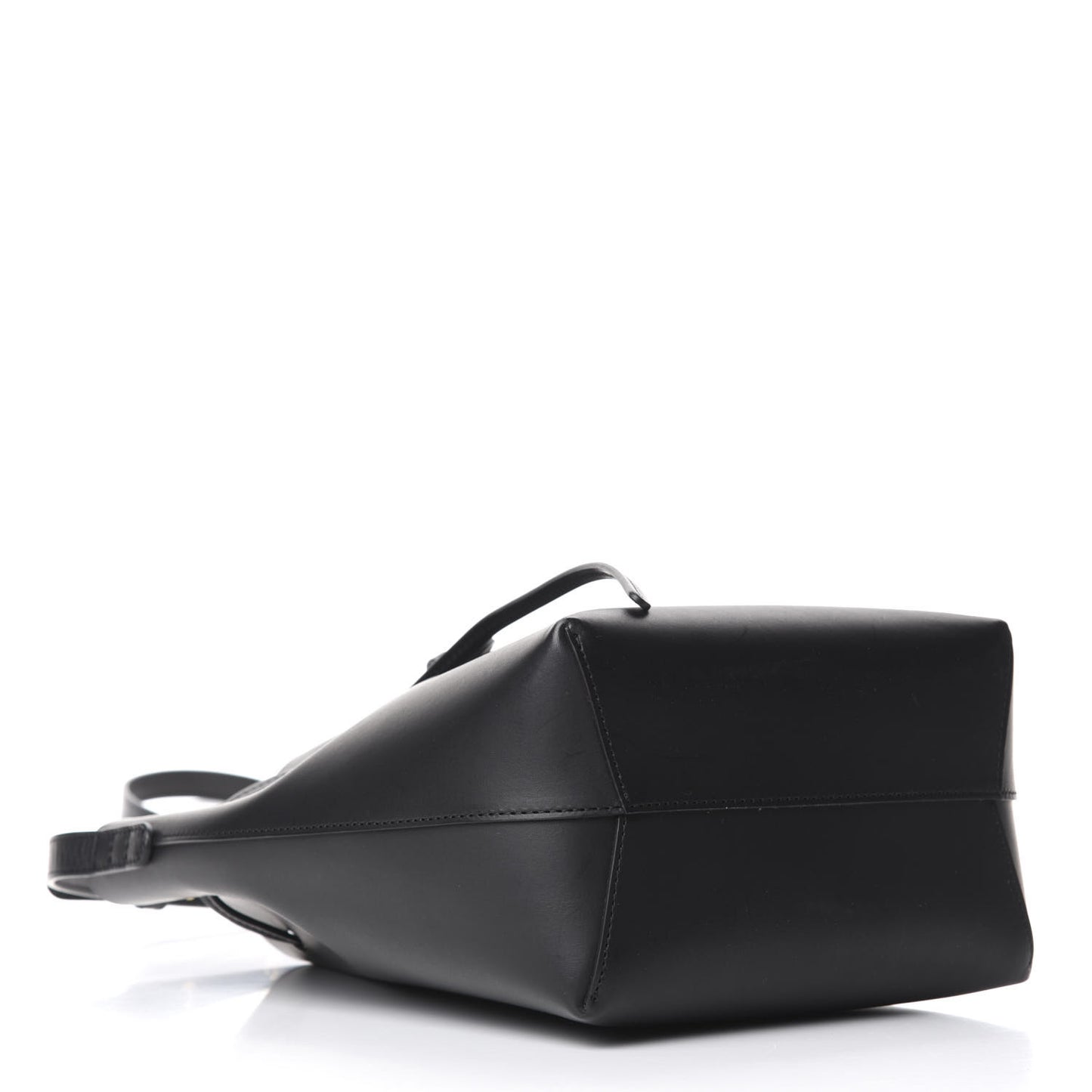 Calfskin Mini Bucket Bag Black Flamma