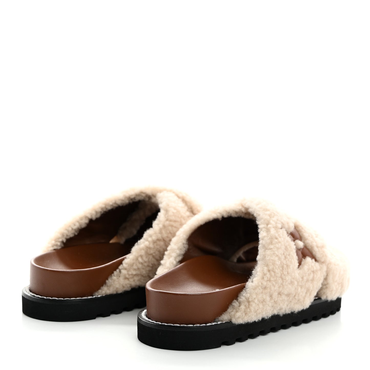 Shearling Paseo Flat Comfort Mule 37 Brown