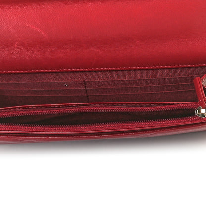 Chanel Goatskin Quilted Chanel 19 Wallet On Chain WOC Red 5 of 12