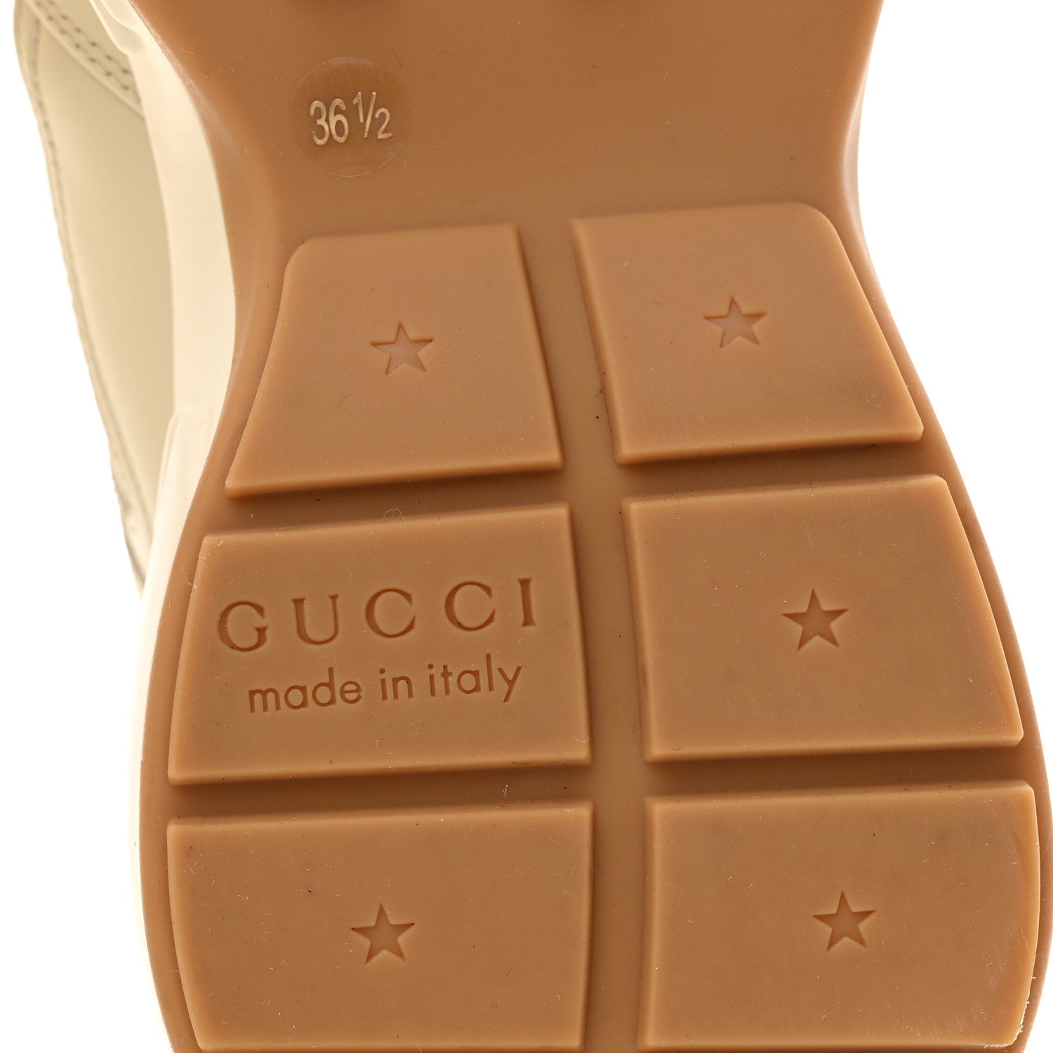 Gucci X DISNEY Calfskin Mickey Mouse Womens Rhyton Sneakers 36.5 Ivory 7 of 10