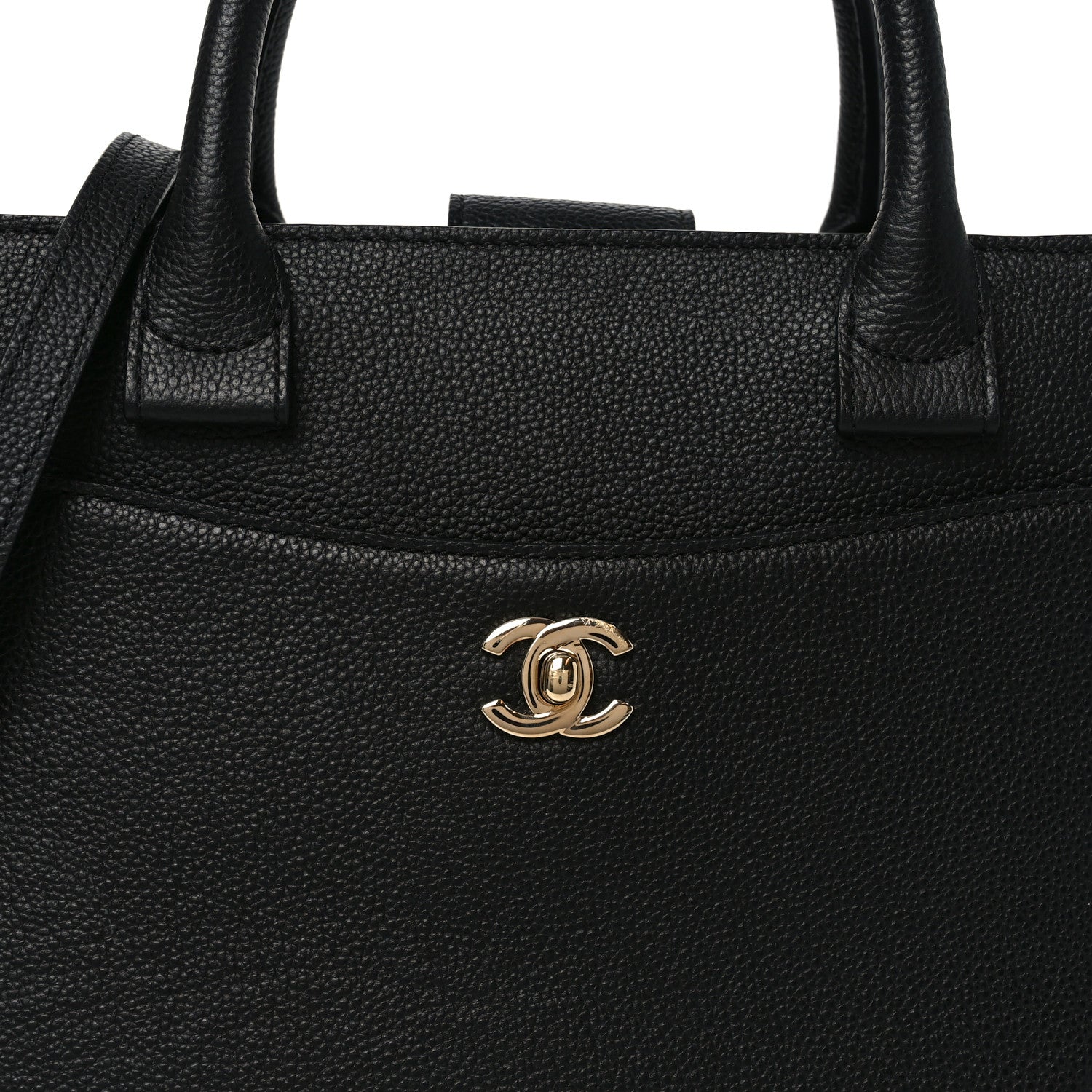 Chanel Grained Calfskin Medium Neo Executive Shopper Tote Black 8 of 10
