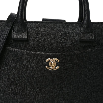 Chanel Grained Calfskin Medium Neo Executive Shopper Tote Black 8 of 10