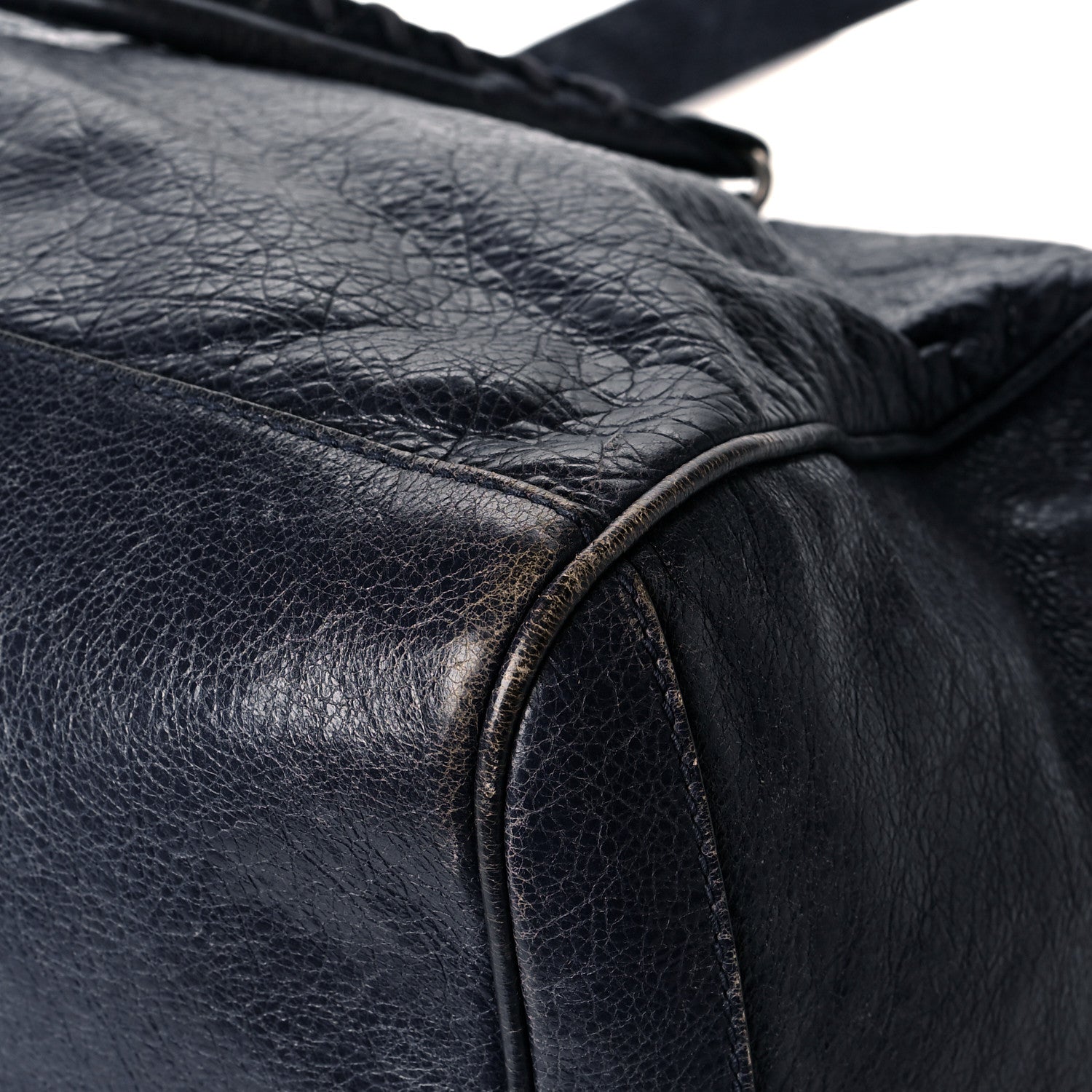 Balenciaga Agneau Classic Hardware Small Squash Duffel Bag Bleu Nuit 12 of 17