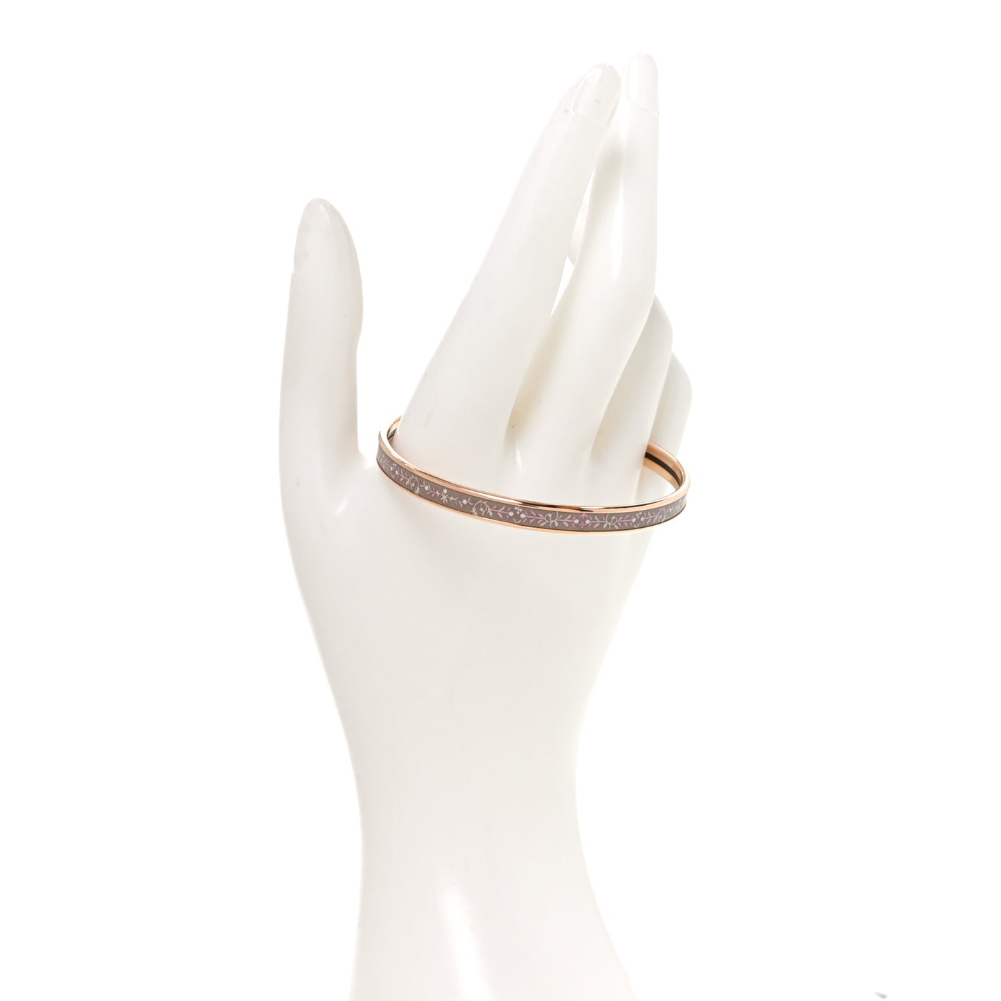 Enamel Printed Extra Narrow Etriers Bracelet 70 Aube