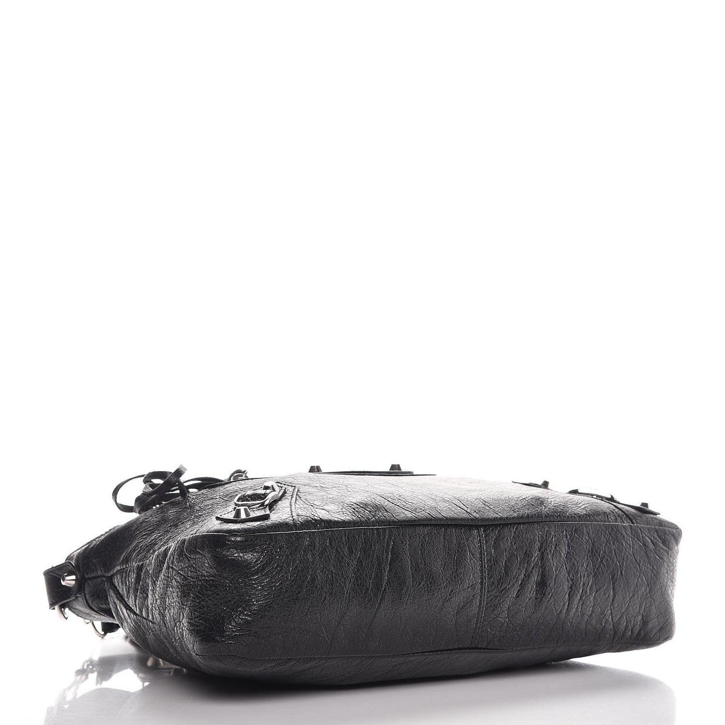 Agneau Classic Silver Hardware Town Black