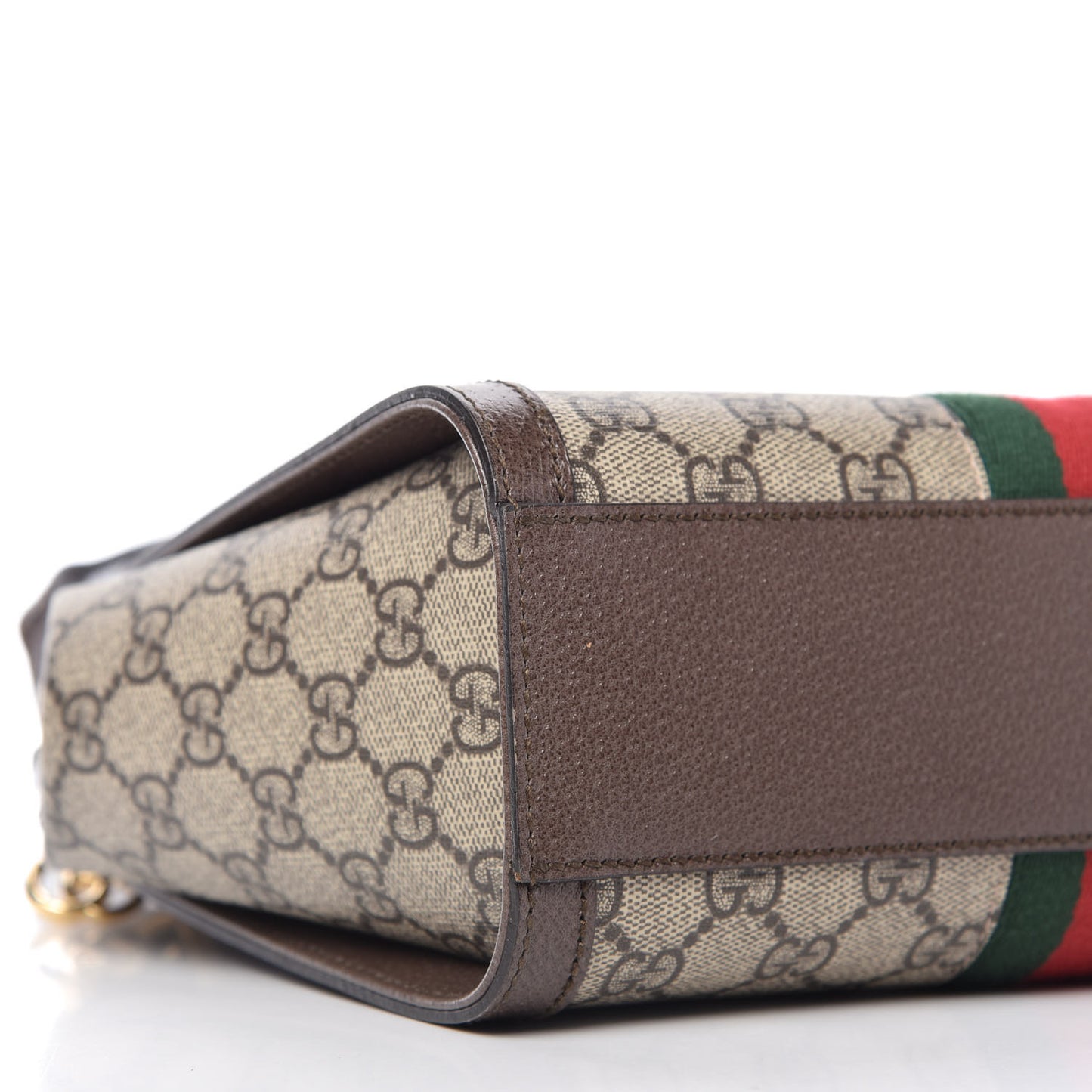 GG Supreme Monogram Small Ophidia Tote Bag Brown